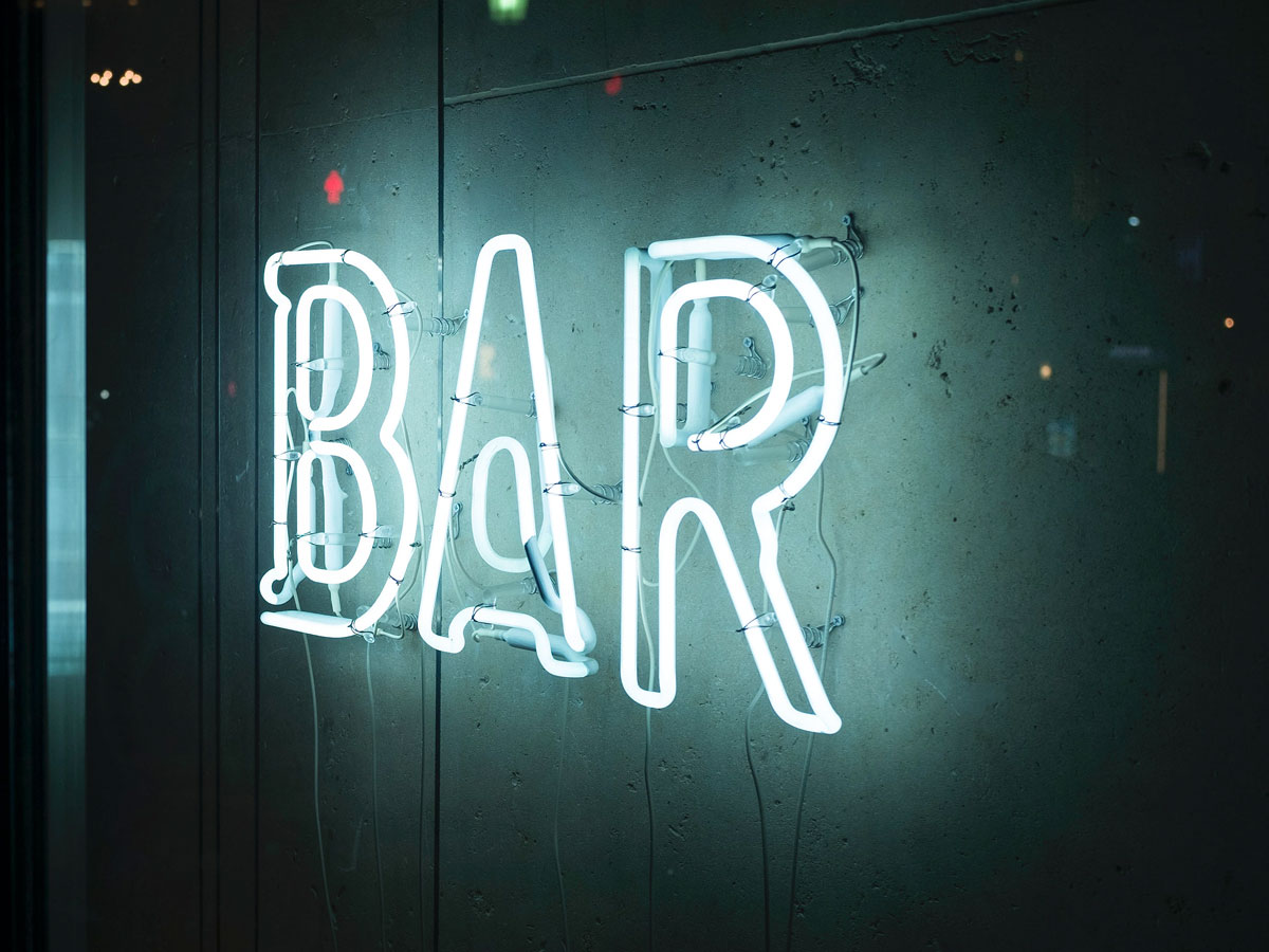 Blue Bar Neon Sign